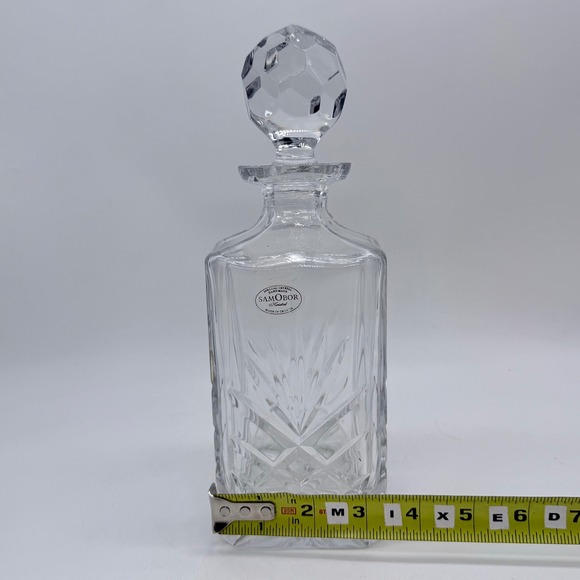 Royal Galler Samobor Crystal Decanter Stopper Heavy Lead Crystal Made Croatia - Picture 7 of 8